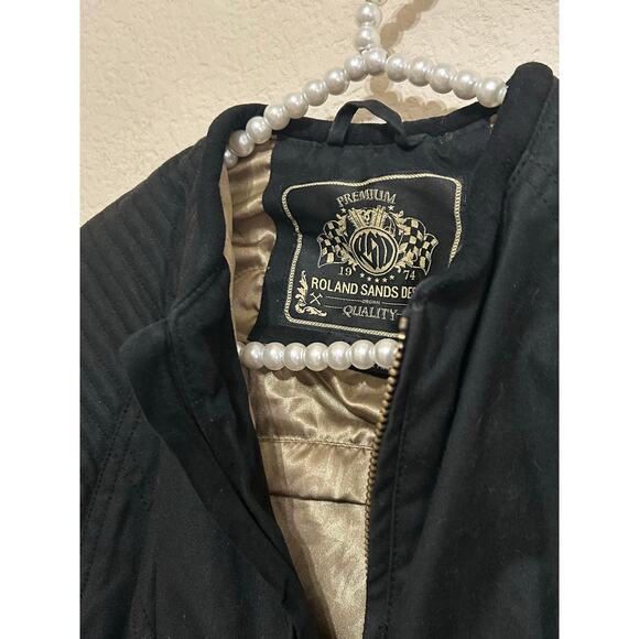 Roland Sands Design Jacket Women's Size Medium Motorcycle Utility Padded Coat - Picture 6 of 12